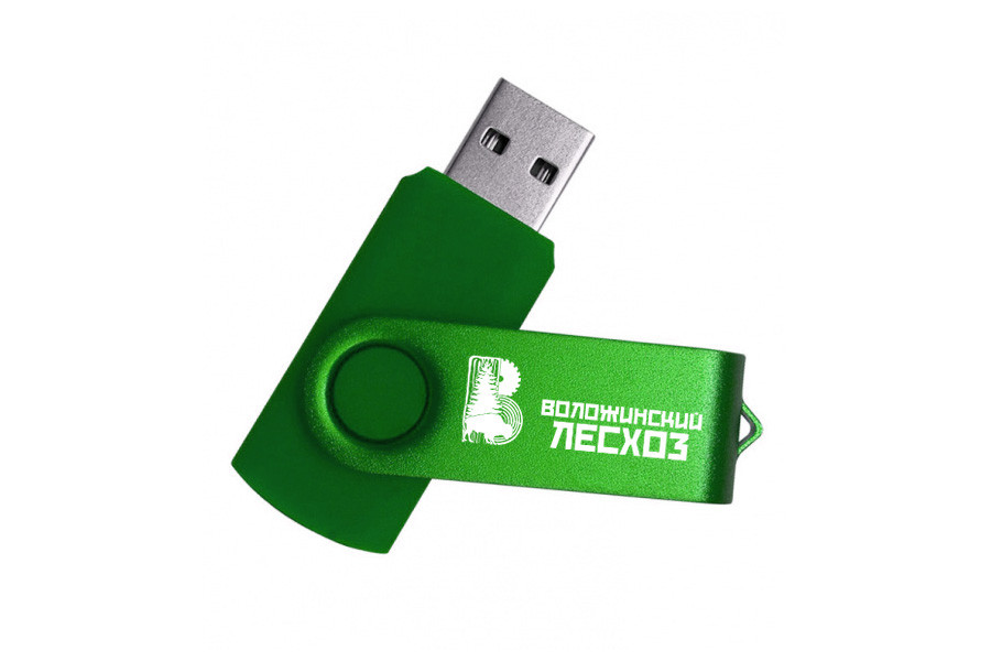 Флеш накопитель USB 2.0 Twister, пластик Софт Тач/металл, 16 Gb - фото 2 - id-p176555086