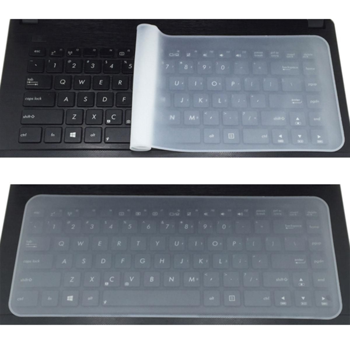 Силиконовая защитная пленка для клавиатуры ноутбука 31*13 см