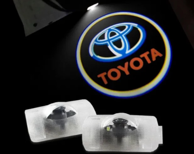 Штатная подсветка в двери с логотипом для Toyota - фото 7 - id-p166084378