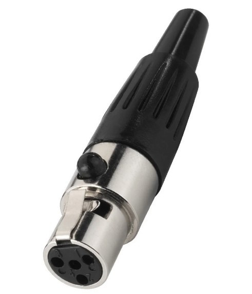 Monacor XLR-407/J, разъем mini XLR4 "мама"