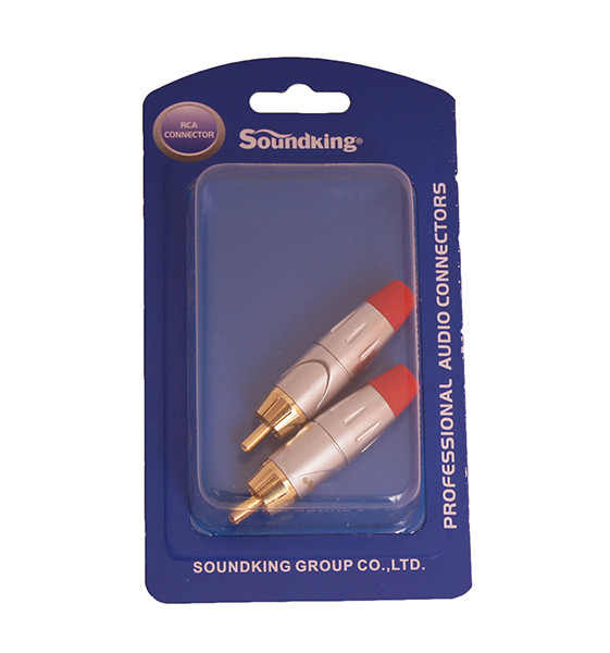 Soundking CRM001-RD Разъем на кабель RCA, красный - фото 1 - id-p176558457