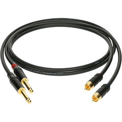 Klotz AL-RP0300 кабель акустический RCA-Jack 6,35мм, 3м, 2шт