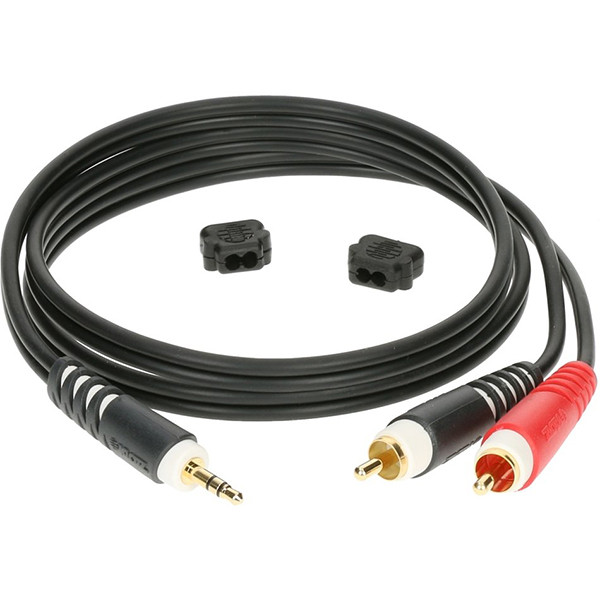 Klotz AY7-0300 коммутационный кабель, 3.5мм-2xRCA, 3м - фото 1 - id-p176558643