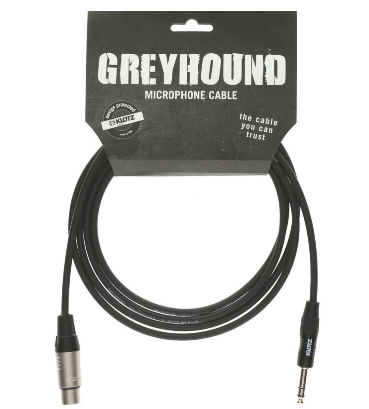 Klotz GRG1FM03.0 Greyhound Кабель микрофонный XLR-XLR, 3м - фото 2 - id-p176558669