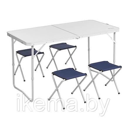 Складной стол и стулья 120х60х55/70 см. (SJ-8812-4), фото 2