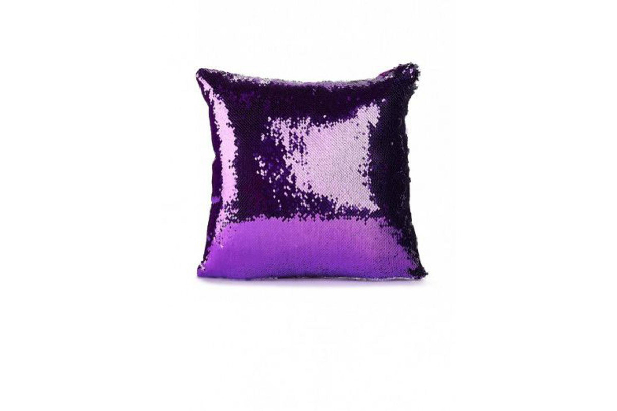 Подушка декоративная «РУСАЛКА» цвет фиолетовый/серебро - фото 3 - id-p7129772
