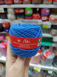 Пряжа Гронитекс Cotton 100% хлопок цвет 751 голубой