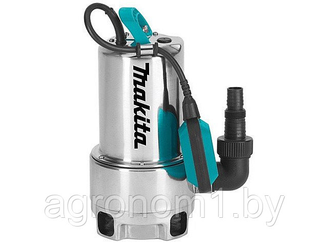 Дренажный насос для грязной воды MAKITA PF 1110 (1100 Вт, 15000 л/ч, до 5 м, стальн. корпус)