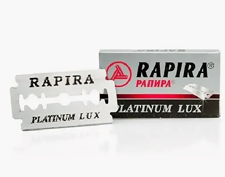 RAPIRA (РАПИРА) PREMIUM LUX лезвия для бритвенных станков классические, 100 шт - фото 2 - id-p176612704