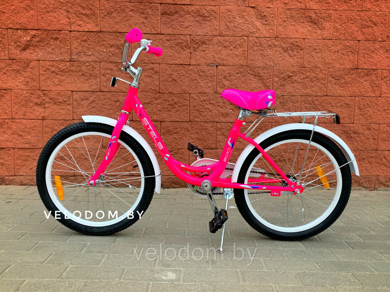 Велосипед детский Stels Pilot-200 Lady 20" Z010 розовый - фото 4 - id-p150679625