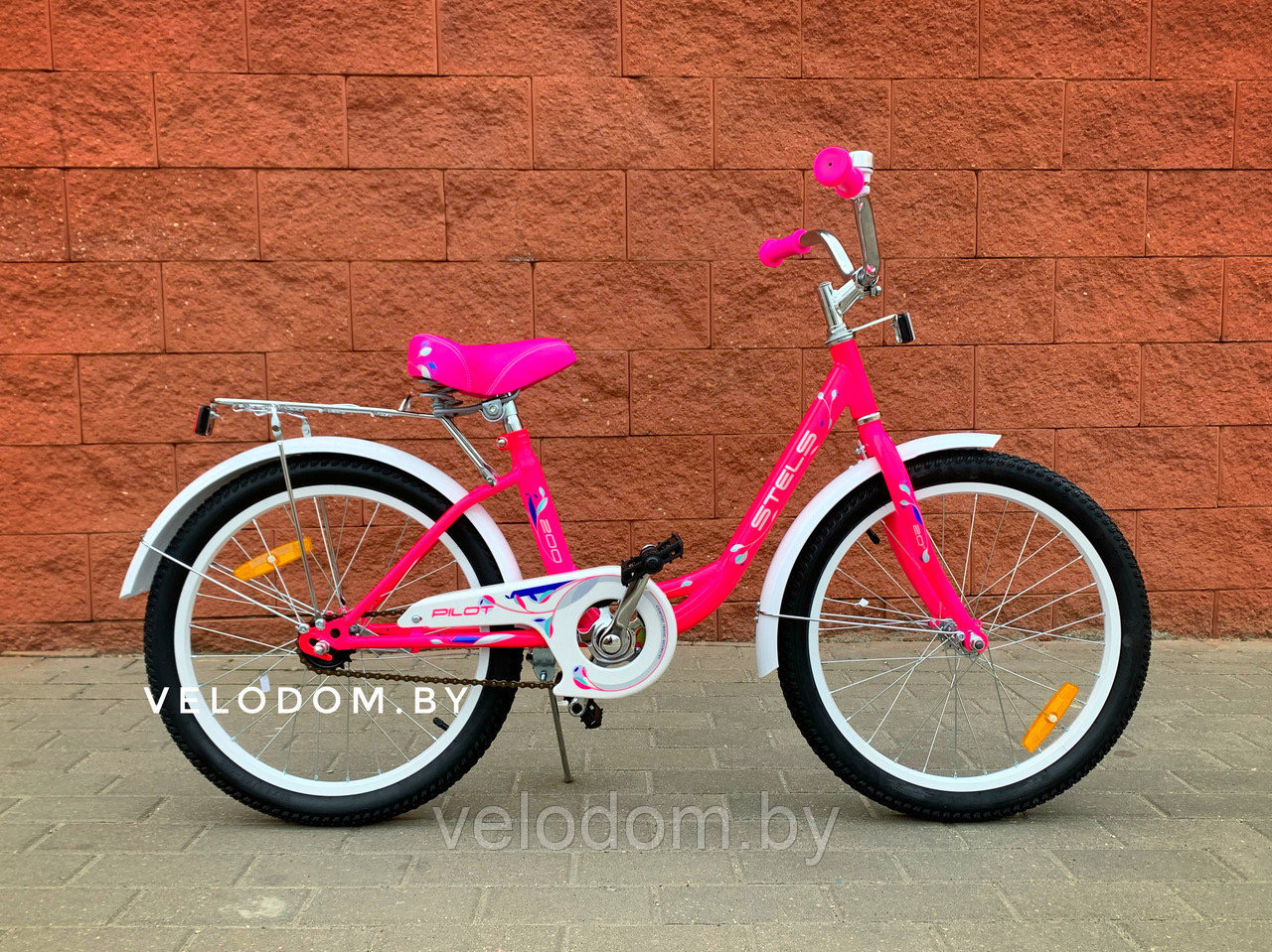 Велосипед детский Stels Pilot-200 Lady 20" Z010 розовый - фото 3 - id-p150679625