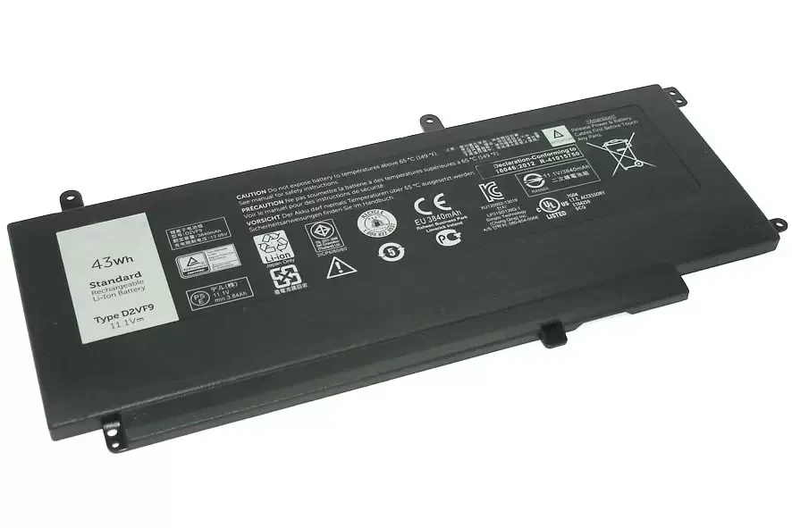 Аккумулятор (батарея) D2VF9 для ноутбука Dell Inspiron 15 7547 11.1B, 43Втч