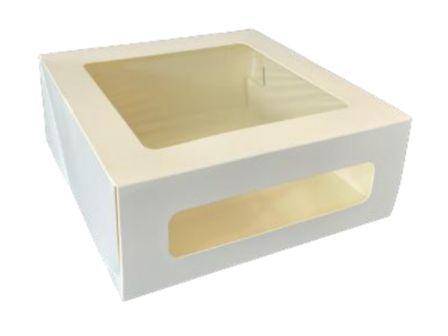Коробка для торта, пирога, 180х180х h100 мм - фото 1 - id-p176634090