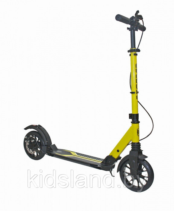 Самокат с ручным тормозом Scooter SCUTUM (желтый)