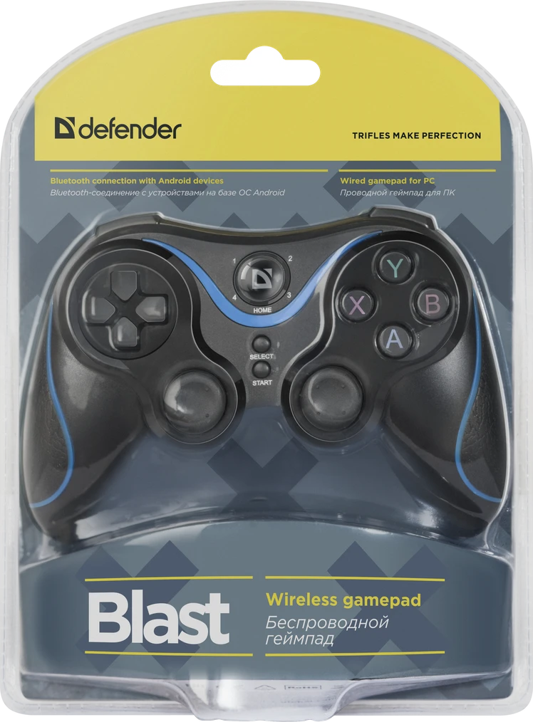 Беспроводной геймпад Defender Blast USB,Bluetooth,Android,Li-Ion - фото 1 - id-p114699605