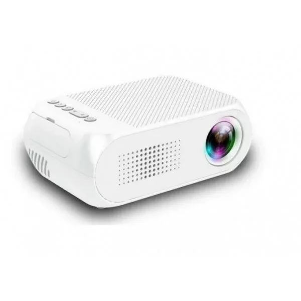Мультимедийный портативный мини проектор Projector LED YG-320 Mini White (белый) - фото 1 - id-p159241518