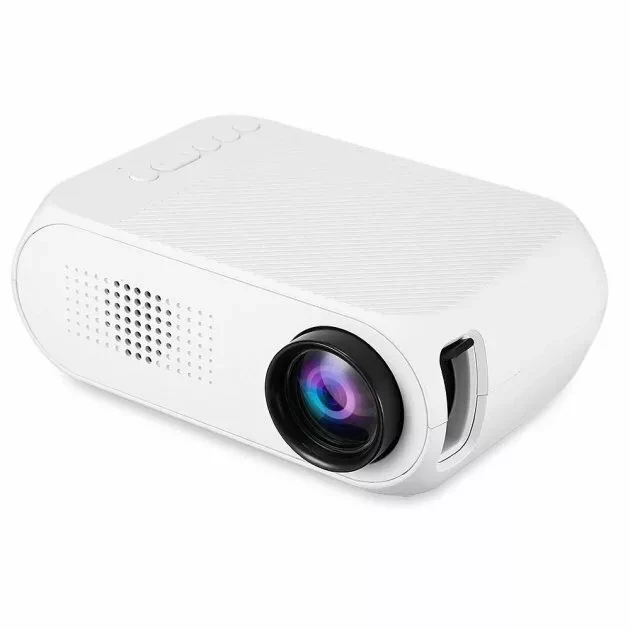 Мультимедийный портативный мини проектор Projector LED YG-320 Mini White (белый) - фото 2 - id-p159241518