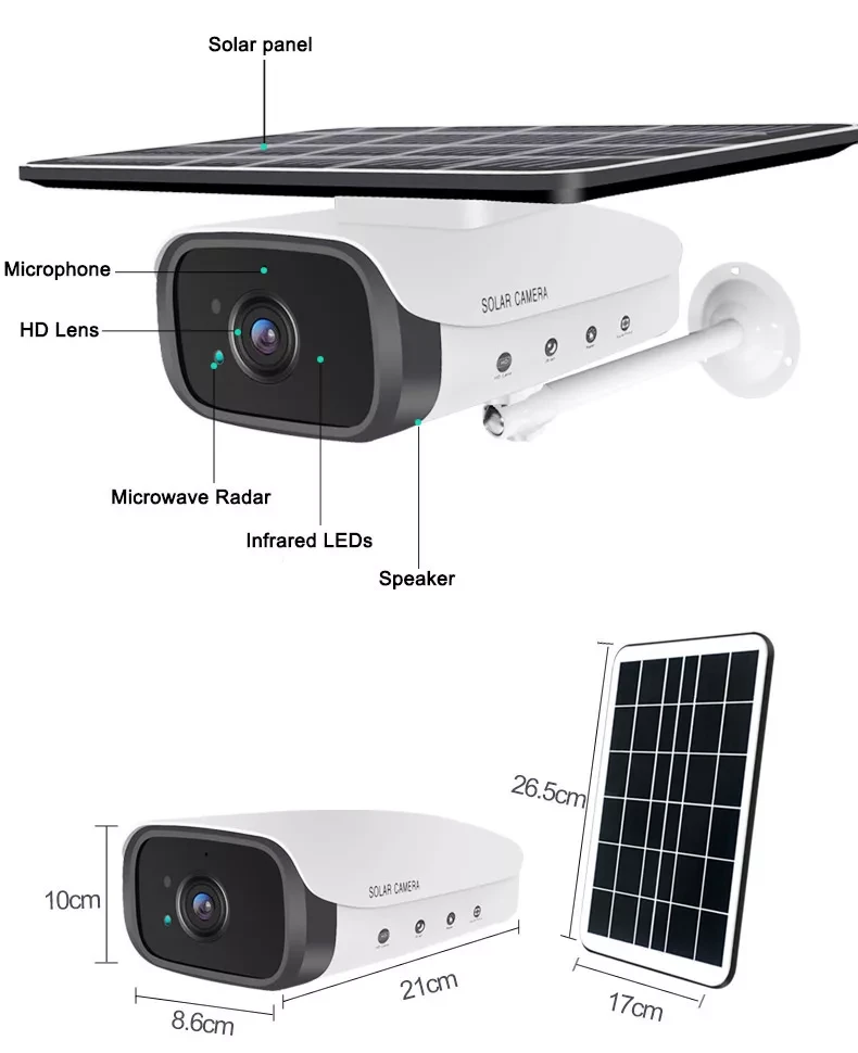 Уличная камера видеонаблюдения на солнечной батарее / Solar 4G Battery camera (HK-C5-4G) - фото 4 - id-p153915691