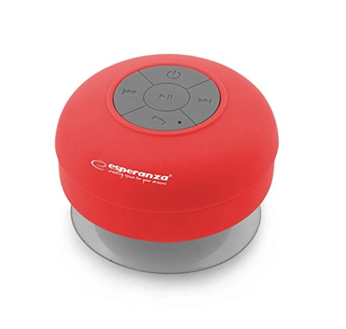 Беспроводная водонепроницаемая колонка ESPERANZA BLUETOOTH SPEAKER WATER RESISTANCE SPRINKLE RED (красный) - фото 1 - id-p138536236