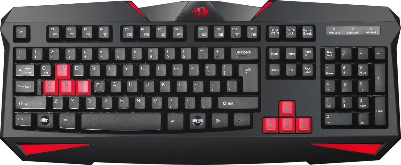 Проводная игровая клавиатура Redragon Xenica RU, черный/красный