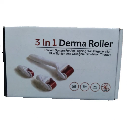 Массажер для лица Derma Roller 3 в 1 - фото 6 - id-p116477074