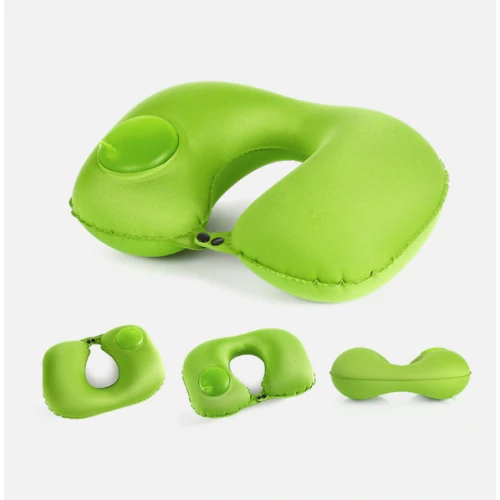 Надувная подушка для путешествий (зелёный) - фото 1 - id-p145969972