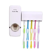 Дозатор для зубной пасты с держателем зубных щёток Toothpaste Dispenser, фото 3