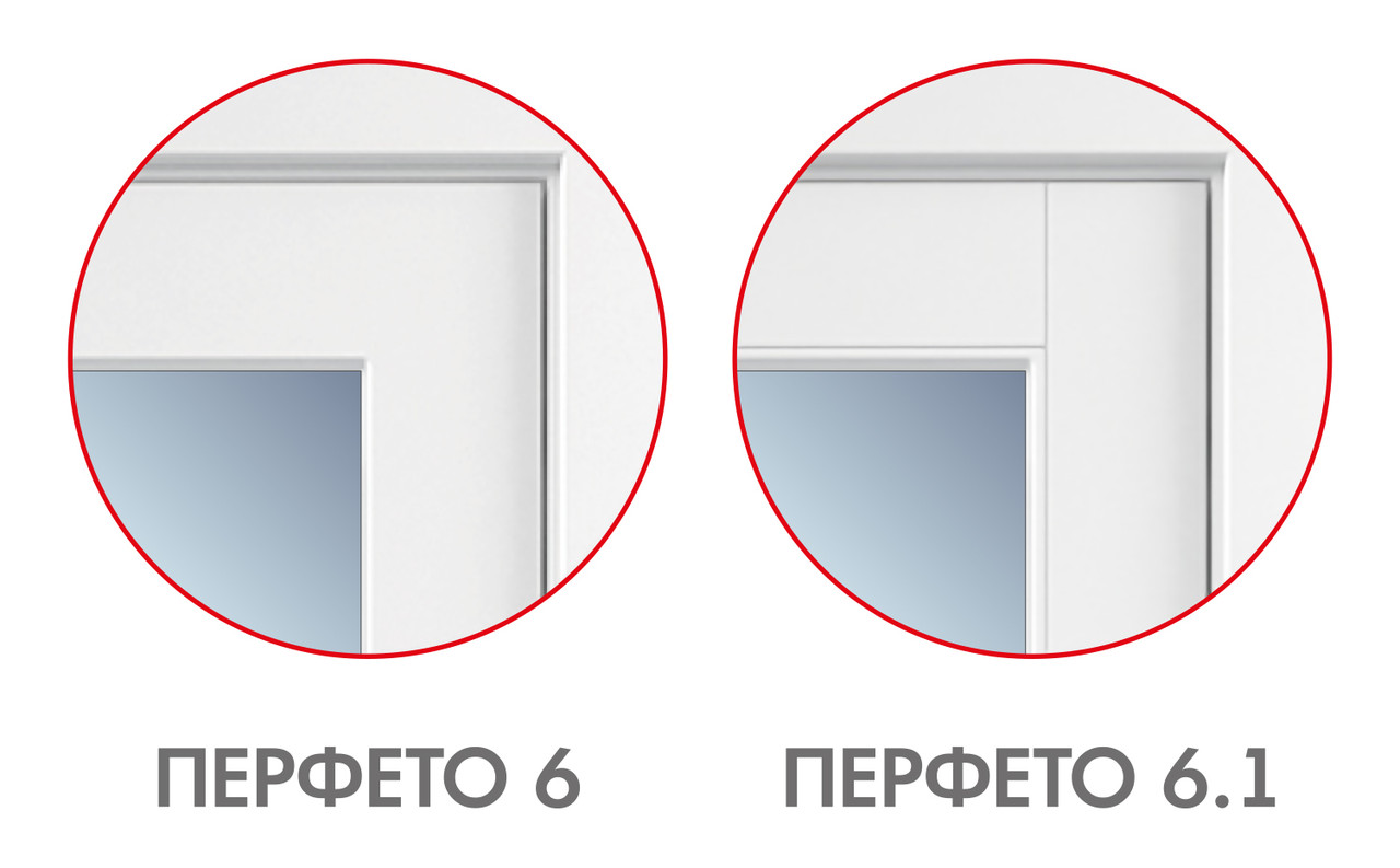 Межкомнатная дверь "ПЕРФЕТО" 6 (6.1) (Цвет - Белый; Ваниль; Грэй; Капучино; Графит) - фото 7 - id-p165533856