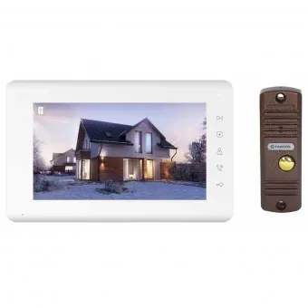 Комплект домофона Tantos Mia Kit: монитор 7 Mia+вызывная панель Walle+ (белый/медь), фото 2