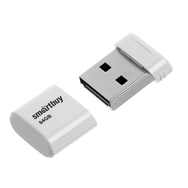 USB флеш-диск SmartBuy 64GB LARA White - фото 2 - id-p176639730