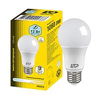 Лампа светодиодная 12W A60 Е27 4000К (100)