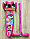Самокат maxi  Scooter розовый с рисунком ПРИНЦЕССЫ(макси скутер ), фото 2