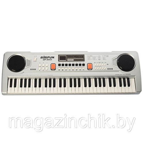 Детский синтезатор пианино 630B2 микрофон, USB, MP3, запись, 61 клавиша - фото 2 - id-p176665542