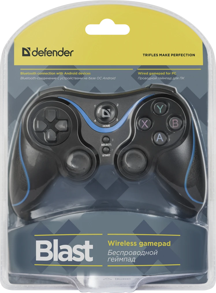 Беспроводной геймпад Defender Blast USB,Bluetooth,Android,Li-Ion - фото 1 - id-p114993510