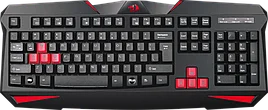 Проводная игровая клавиатура Redragon Xenica RU, черный/красный