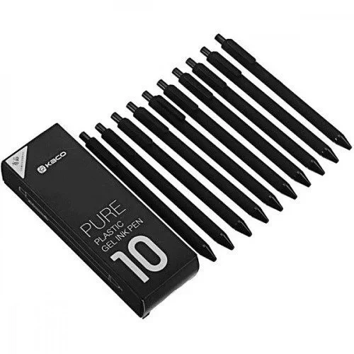Набор гелевых ручек Xiaomi KACO Pure Plastic Gel Ink Pen K1015 10шт - фото 1 - id-p137032247