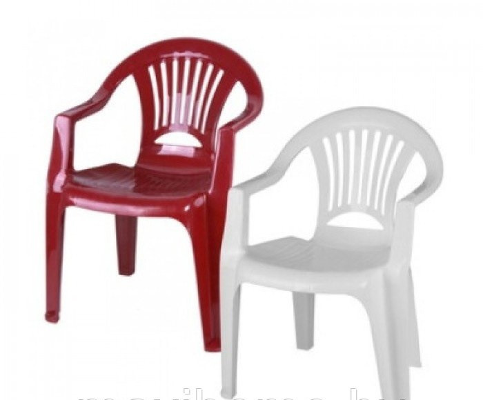 Стол пластиковый квадратный и 2 кресла желтый цвет - фото 2 - id-p176667988