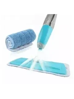 Швабра с распылителем и насадка из микрофибры Spray mop / Спрей моп (Голубой) - фото 3 - id-p176664633