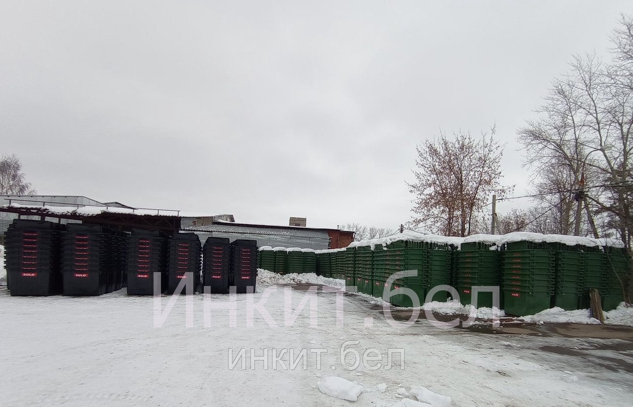 Мусорный пластиковый контейнер (евроконтейнер) 1100 литров (Германия) (1.1м3) для ТБО и ТКО, фото 1