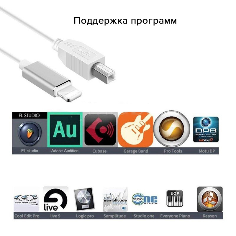 Кабель (штекер USB-В 2.0 - штекер Lightning) 1.5м Орбита OT-PCC29 - фото 3 - id-p176672168