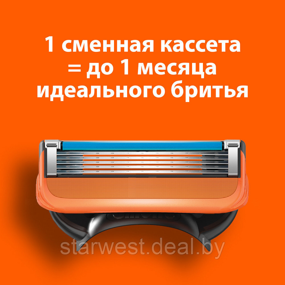 Gillette Fusion 5 с 1 кассетой Бритва / Станок для бритья мужской - фото 7 - id-p176672373