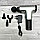 Массажер мышечный (массажный ударный пистолет) Fascial Gun  Синий GB-820, фото 10