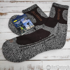 Термоноски Cool Pile Socks, размер 40-46 Alaska (коричневый узор)