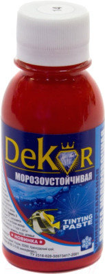 Паста колерная (краситель) "DEKOR" барбарис №14 0,1 кг 38-944, фото 2