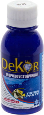Паста колерная (краситель) "DEKOR" ирис №24 0,1 кг 39-248 - фото 1 - id-p176711987