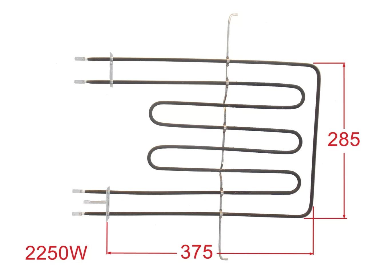 Тэн духового шкафа indesit/ariston 2250 w (двойной, верхний) 081591 - фото 2 - id-p40524719