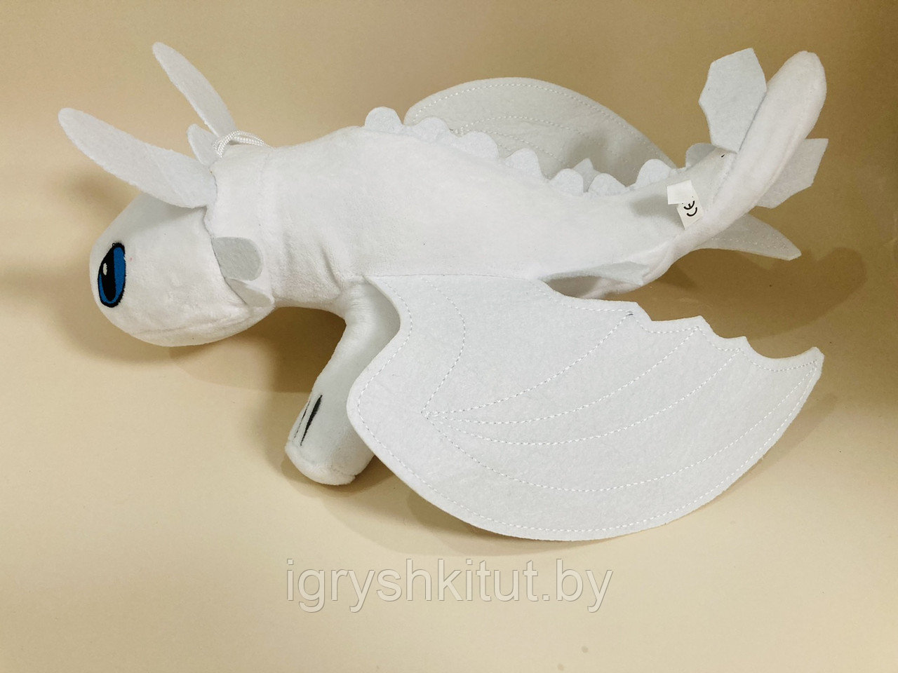 Мягкая игрушка дракон "Дневная фурия" на веревочке, рост 35 см - фото 3 - id-p118022253