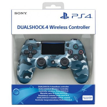 ГЕЙМПАД PS4 БЕСПРОВОДНОЙ DUALSHOCK 4 WIRELESS CONTROLLER (РЕПЛИКА) Синий-камуфляж, фото 2