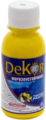 Паста колерная (краситель) "DEKOR" подсолнух №9 0,1 кг 38-791, фото 2