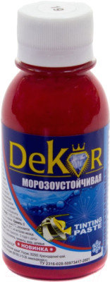 Паста колерная (краситель) "DEKOR" розовый №19 0,1 кг 39-095, фото 2